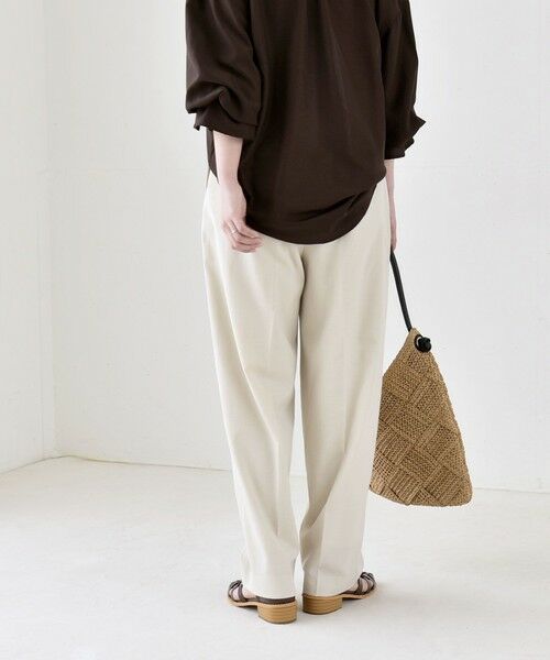 SHIPS / シップス ショート・ハーフ・半端丈パンツ | 《予約》quaranciel:〈洗濯機可能〉CALCULO(R)使用 イージー テーパード パンツ | 詳細8