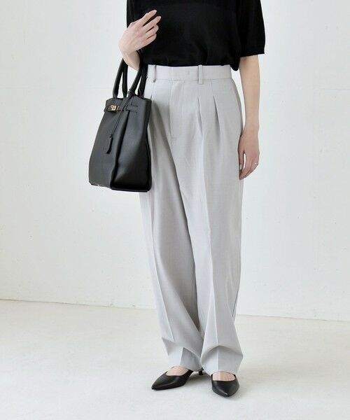 SHIPS / シップス ショート・ハーフ・半端丈パンツ | 《予約》quaranciel:〈洗濯機可能〉CALCULO(R)使用 イージー テーパード パンツ | 詳細14