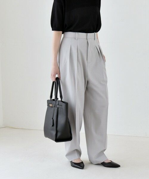 SHIPS / シップス ショート・ハーフ・半端丈パンツ | 《予約》quaranciel:〈洗濯機可能〉CALCULO(R)使用 イージー テーパード パンツ | 詳細20