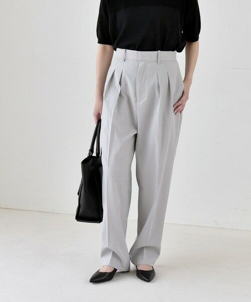 SHIPS / シップス ショート・ハーフ・半端丈パンツ | 《予約》quaranciel:〈洗濯機可能〉CALCULO(R)使用 イージー テーパード パンツ | 詳細21