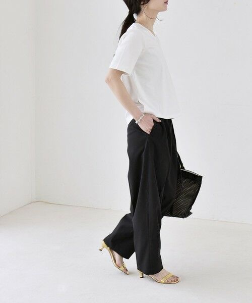 SHIPS / シップス ショート・ハーフ・半端丈パンツ | 《予約》quaranciel:〈洗濯機可能〉CALCULO(R)使用 イージー テーパード パンツ | 詳細22