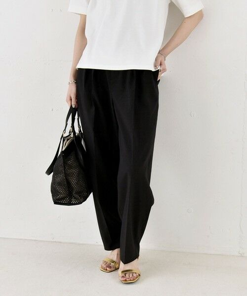 SHIPS / シップス ショート・ハーフ・半端丈パンツ | 《予約》quaranciel:〈洗濯機可能〉CALCULO(R)使用 イージー テーパード パンツ | 詳細24