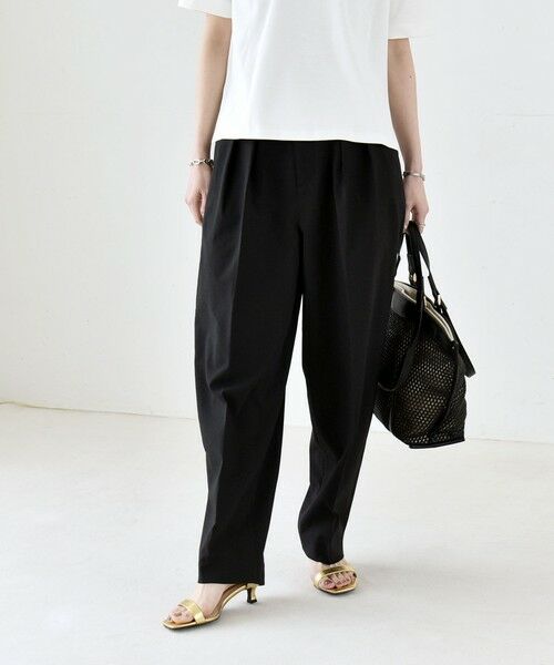 SHIPS / シップス ショート・ハーフ・半端丈パンツ | 《予約》quaranciel:〈洗濯機可能〉CALCULO(R)使用 イージー テーパード パンツ | 詳細25