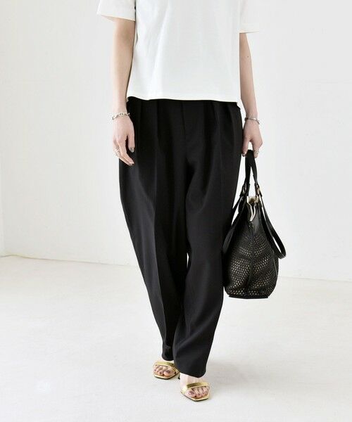 SHIPS / シップス ショート・ハーフ・半端丈パンツ | 《予約》quaranciel:〈洗濯機可能〉CALCULO(R)使用 イージー テーパード パンツ | 詳細26