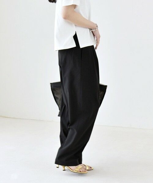 SHIPS / シップス ショート・ハーフ・半端丈パンツ | 《予約》quaranciel:〈洗濯機可能〉CALCULO(R)使用 イージー テーパード パンツ | 詳細28