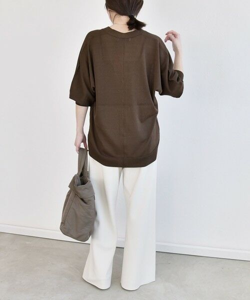 SHIPS / シップス その他パンツ | 《予約》quaranciel:〈手洗い可能〉バイアス ストレッチ イージー ワイド パンツ | 詳細2