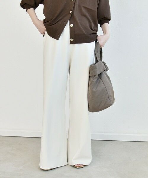 SHIPS / シップス その他パンツ | 《予約》quaranciel:〈手洗い可能〉バイアス ストレッチ イージー ワイド パンツ | 詳細3