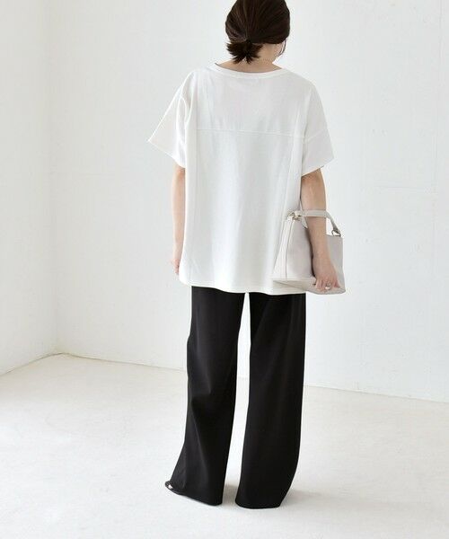 SHIPS / シップス その他パンツ | 《予約》quaranciel:〈手洗い可能〉バイアス ストレッチ イージー ワイド パンツ | 詳細15