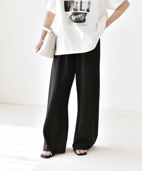 SHIPS / シップス その他パンツ | 《予約》quaranciel:〈手洗い可能〉バイアス ストレッチ イージー ワイド パンツ | 詳細16