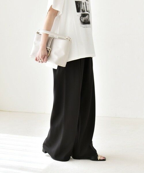 SHIPS / シップス その他パンツ | 《予約》quaranciel:〈手洗い可能〉バイアス ストレッチ イージー ワイド パンツ | 詳細17