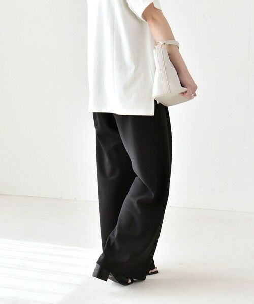 SHIPS / シップス その他パンツ | 《予約》quaranciel:〈手洗い可能〉バイアス ストレッチ イージー ワイド パンツ | 詳細18