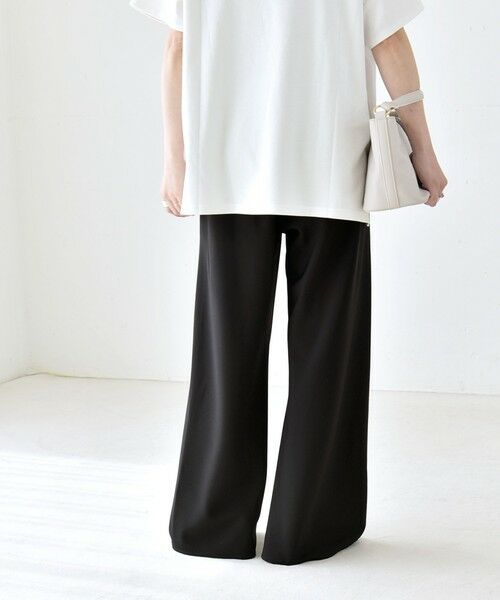 SHIPS / シップス その他パンツ | 《予約》quaranciel:〈手洗い可能〉バイアス ストレッチ イージー ワイド パンツ | 詳細19