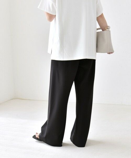SHIPS / シップス その他パンツ | 《予約》quaranciel:〈手洗い可能〉バイアス ストレッチ イージー ワイド パンツ | 詳細20
