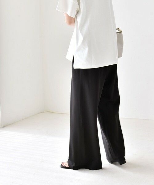 SHIPS / シップス その他パンツ | 《予約》quaranciel:〈手洗い可能〉バイアス ストレッチ イージー ワイド パンツ | 詳細21
