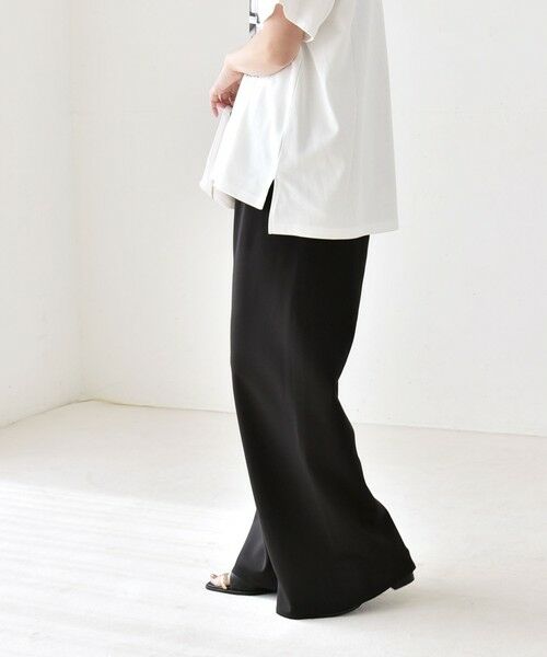 SHIPS / シップス その他パンツ | 《予約》quaranciel:〈手洗い可能〉バイアス ストレッチ イージー ワイド パンツ | 詳細22