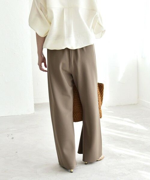 SHIPS / シップス その他パンツ | 《予約》quaranciel:〈手洗い可能〉バイアス ストレッチ イージー ワイド パンツ | 詳細29