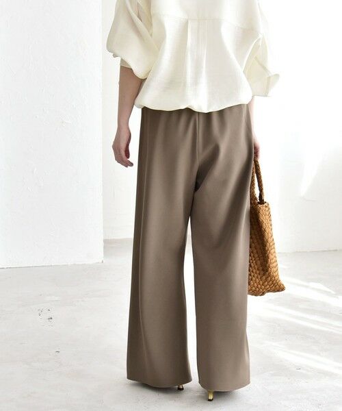 SHIPS / シップス その他パンツ | 《予約》quaranciel:〈手洗い可能〉バイアス ストレッチ イージー ワイド パンツ | 詳細30