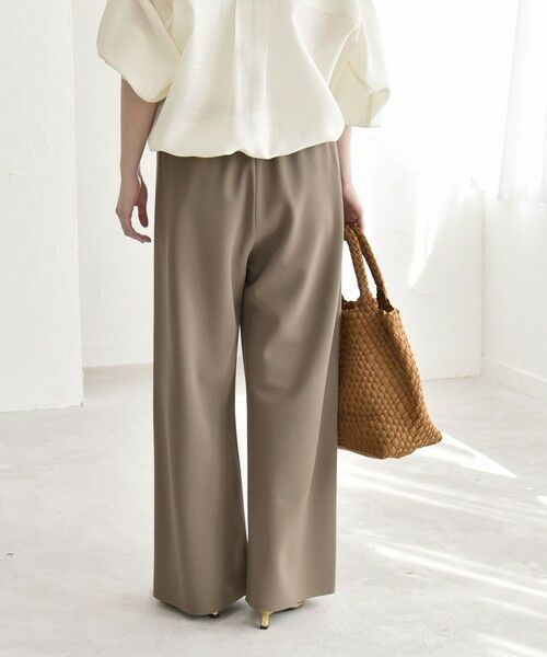 SHIPS / シップス その他パンツ | 《予約》quaranciel:〈手洗い可能〉バイアス ストレッチ イージー ワイド パンツ | 詳細10