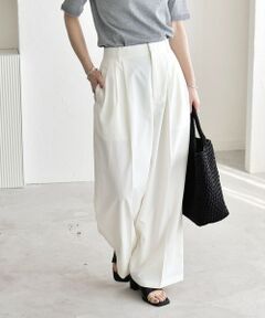 SHIPS / シップス その他パンツ | 《予約》quaranciel:〈接触冷感/UVカット/吸水速乾/洗濯機可能〉3タック ワイド ストレート パンツ