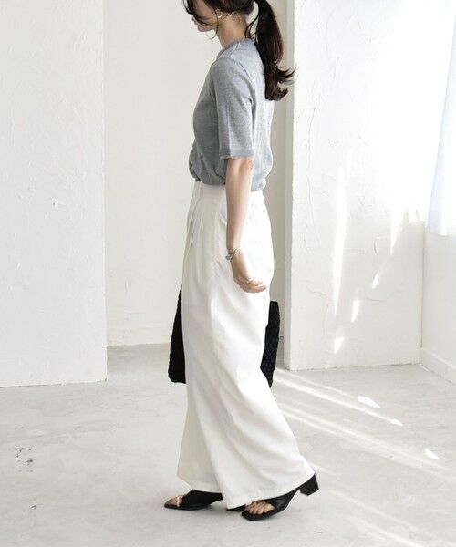 SHIPS / シップス その他パンツ | 《予約》quaranciel:〈接触冷感/UVカット/吸水速乾/洗濯機可能〉3タック ワイド ストレート パンツ | 詳細2