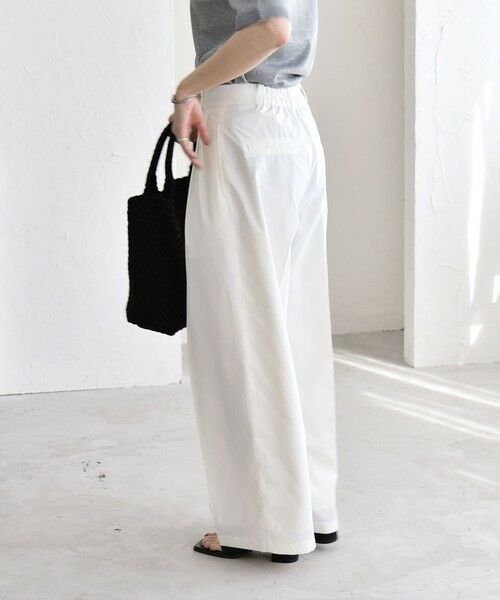 SHIPS / シップス その他パンツ | 《予約》quaranciel:〈接触冷感/UVカット/吸水速乾/洗濯機可能〉3タック ワイド ストレート パンツ | 詳細7