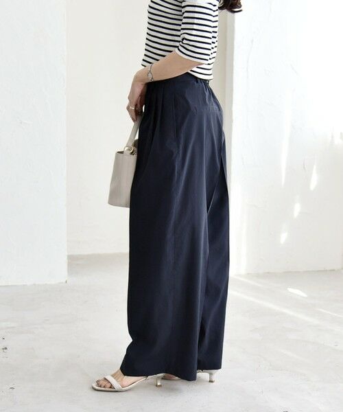 SHIPS / シップス その他パンツ | 《予約》quaranciel:〈接触冷感/UVカット/吸水速乾/洗濯機可能〉3タック ワイド ストレート パンツ | 詳細17