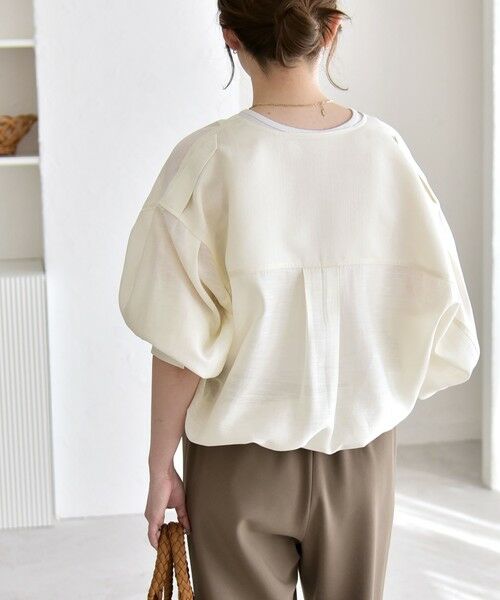 SHIPS / シップス ブルゾン | 《予約》quaranciel:〈手洗い可能〉リネン ミックス ノーカラー ドロスト ブルゾン | 詳細4