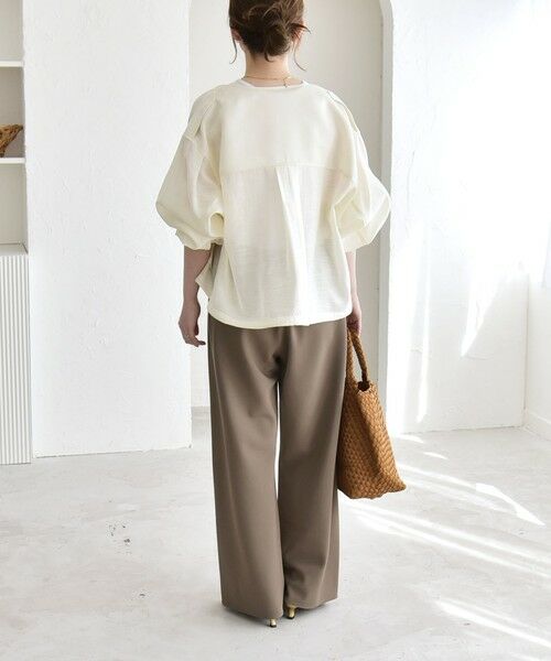 SHIPS / シップス ブルゾン | 《予約》quaranciel:〈手洗い可能〉リネン ミックス ノーカラー ドロスト ブルゾン | 詳細8