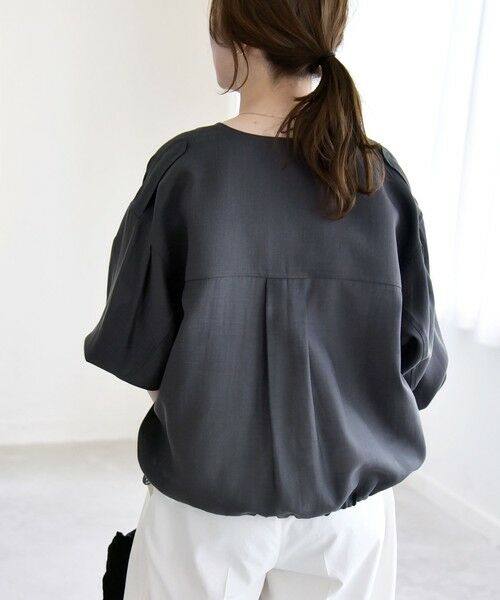 SHIPS / シップス ブルゾン | 《予約》quaranciel:〈手洗い可能〉リネン ミックス ノーカラー ドロスト ブルゾン | 詳細25