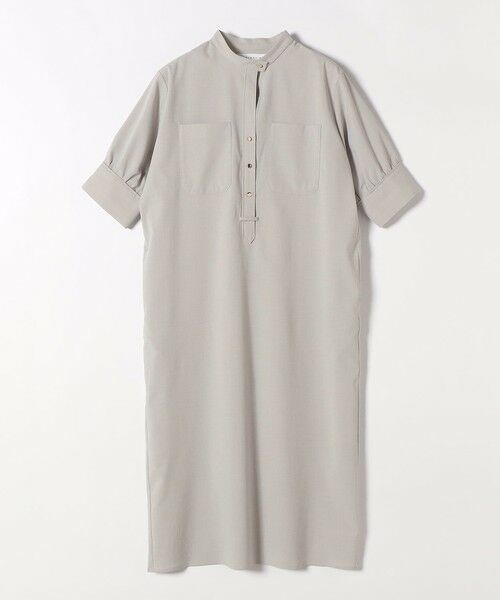 SHIPS / シップス ロング・マキシ丈ワンピース | 《予約》quaranciel:〈洗濯機可能〉CALCULO(R)使用 バンドカラー シャツ ワンピース | 詳細11