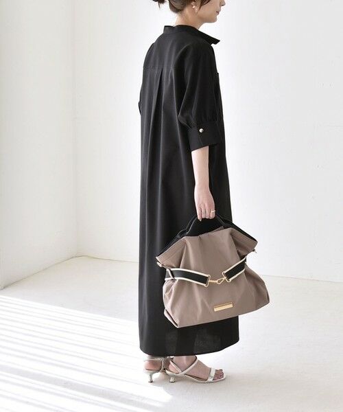 SHIPS / シップス ロング・マキシ丈ワンピース | 《予約》quaranciel:〈洗濯機可能〉CALCULO(R)使用 バンドカラー シャツ ワンピース | 詳細29