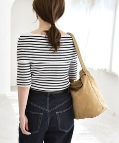 SHIPS / シップス ニット・セーター | 《予約》quaranciel:〈洗濯機可能〉オフショルダー ハーフスリーブ リブ ニット