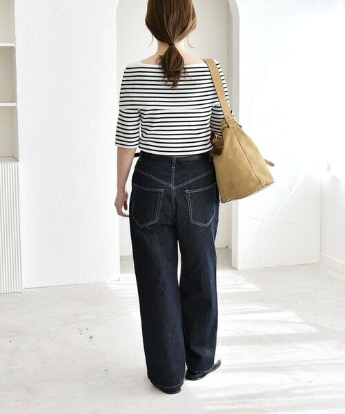 SHIPS / シップス ニット・セーター | 《予約》quaranciel:〈洗濯機可能〉オフショルダー ハーフスリーブ リブ ニット | 詳細2