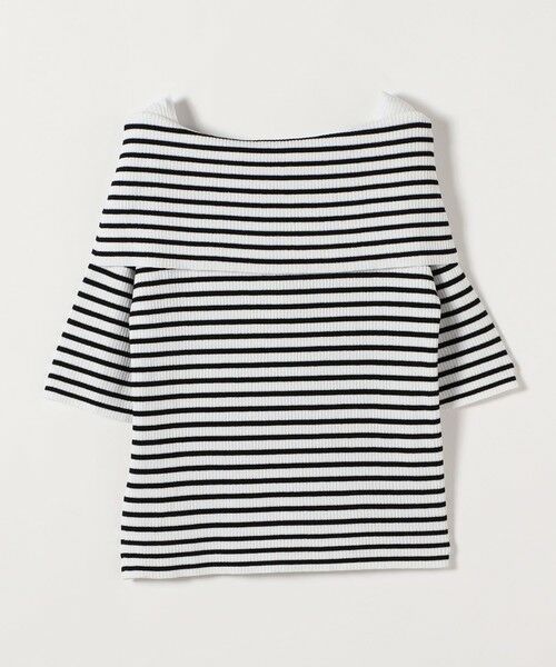 SHIPS / シップス ニット・セーター | 《予約》quaranciel:〈洗濯機可能〉オフショルダー ハーフスリーブ リブ ニット | 詳細15