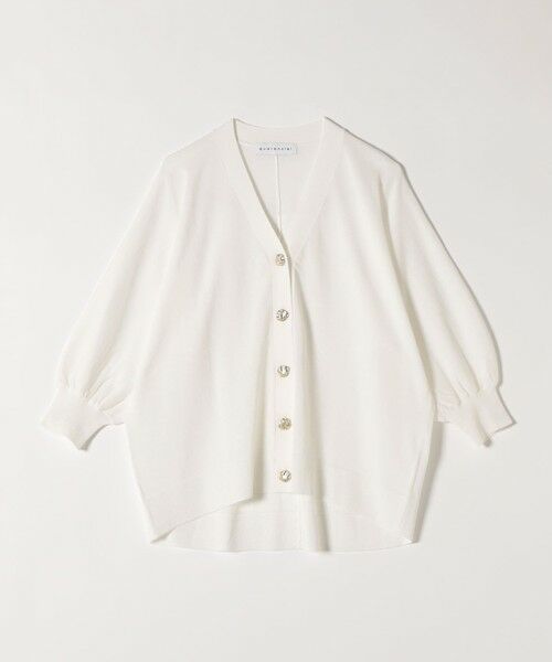 SHIPS / シップス カーディガン・ボレロ | 《予約》quaranciel:〈接触冷感/手洗い可能〉メタルボタン Vネック シアー ニット カーディガン | 詳細4