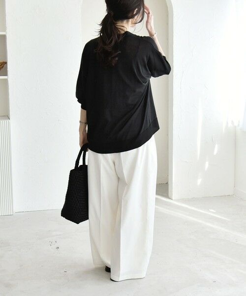 SHIPS / シップス カーディガン・ボレロ | 《予約》quaranciel:〈接触冷感/手洗い可能〉メタルボタン Vネック シアー ニット カーディガン | 詳細16