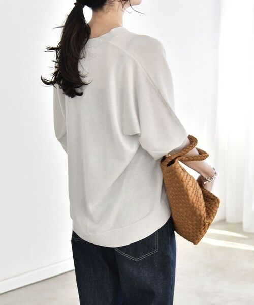 SHIPS / シップス カーディガン・ボレロ | 《予約》quaranciel:〈接触冷感/手洗い可能〉メタルボタン Vネック シアー ニット カーディガン | 詳細10