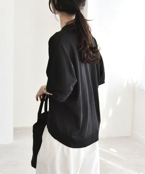 SHIPS / シップス カーディガン・ボレロ | 《予約》quaranciel:〈接触冷感/手洗い可能〉メタルボタン Vネック シアー ニット カーディガン | 詳細23