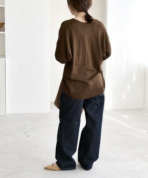 SHIPS / シップス カーディガン・ボレロ | 《予約》quaranciel:〈接触冷感/手洗い可能〉メタルボタン Vネック シアー ニット カーディガン | 詳細30