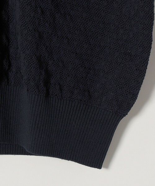 SHIPS / シップス ニット・セーター | 《予約》quaranciel:〈手洗い可能〉透かし編み ポロ ニット プルオーバー | 詳細21