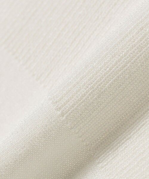 SHIPS / シップス ニット・セーター | 《予約》quaranciel:〈接触冷感/手洗い可能〉コンパクト シアー ニット TEE | 詳細5