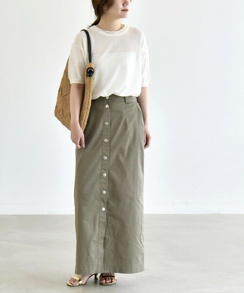 SHIPS / シップス ニット・セーター | quaranciel:〈接触冷感/手洗い可能〉コンパクト シアー ニット TEE | 詳細4