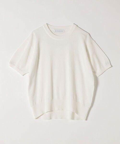 SHIPS / シップス ニット・セーター | 《予約》quaranciel:〈接触冷感/手洗い可能〉コンパクト シアー ニット TEE | 詳細4