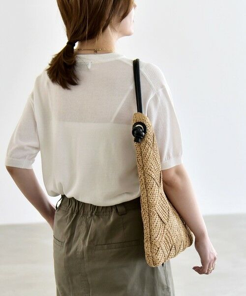 SHIPS / シップス ニット・セーター | quaranciel:〈接触冷感/手洗い可能〉コンパクト シアー ニット TEE | 詳細8