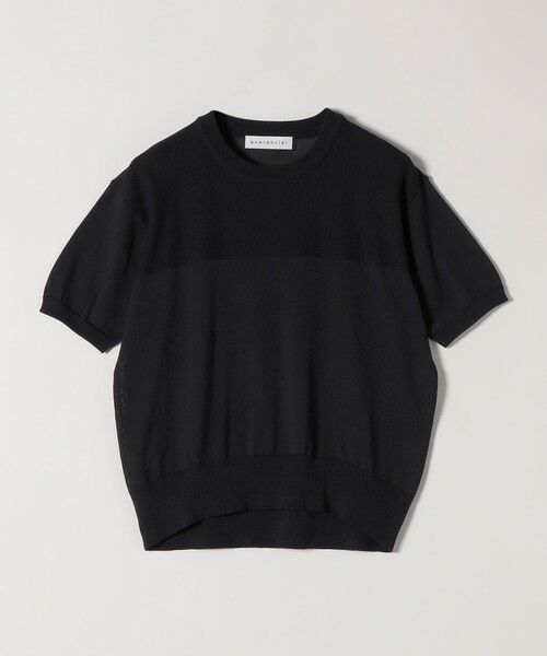 SHIPS / シップス ニット・セーター | 《予約》quaranciel:〈接触冷感/手洗い可能〉コンパクト シアー ニット TEE | 詳細19