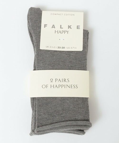 SHIPS / シップス ソックス | FALKE:〈洗濯機可能〉HAPPY 2PACK SOCKS（グレー）