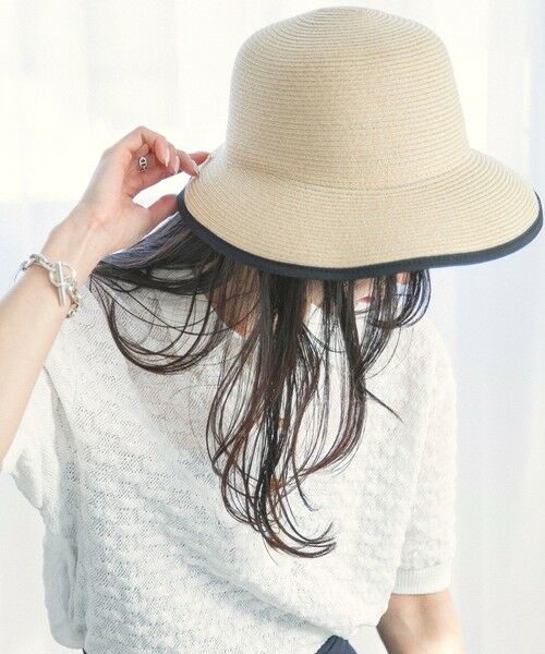 SHIPS / シップス ハット | 《予約》quaranciel:〈手洗い可能〉パイピング ハット（ベージュ）