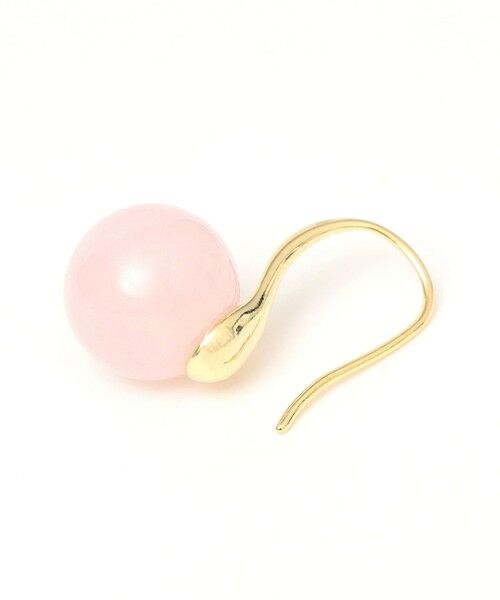 SHIPS / シップス ピアス・イヤリング | quaranciel: ゴールド フック ストーン ピアス | 詳細1