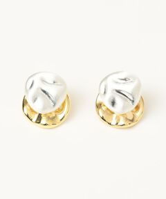 SHIPS / シップス ピアス・イヤリング | quaranciel: メタル モチーフ レイヤード ピアス