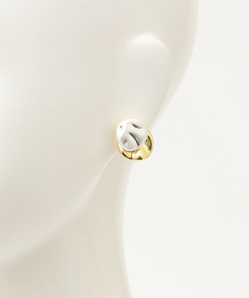 SHIPS / シップス ピアス・イヤリング | quaranciel: メタル モチーフ レイヤード ピアス | 詳細4